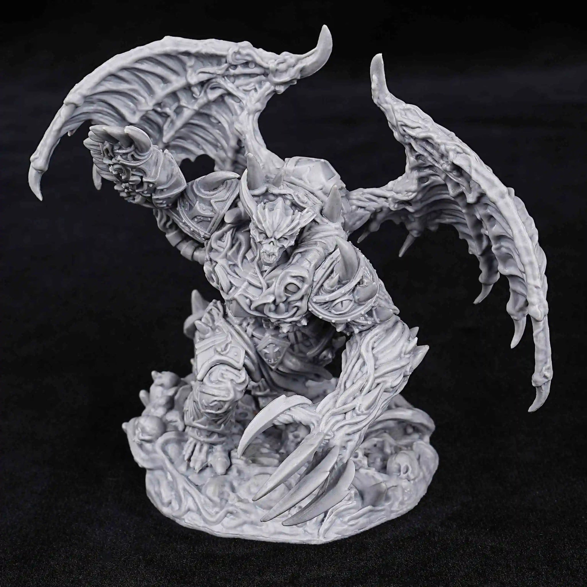 DND Winged Demon 3D Printed Role Playing Micro Model - Bear Dice