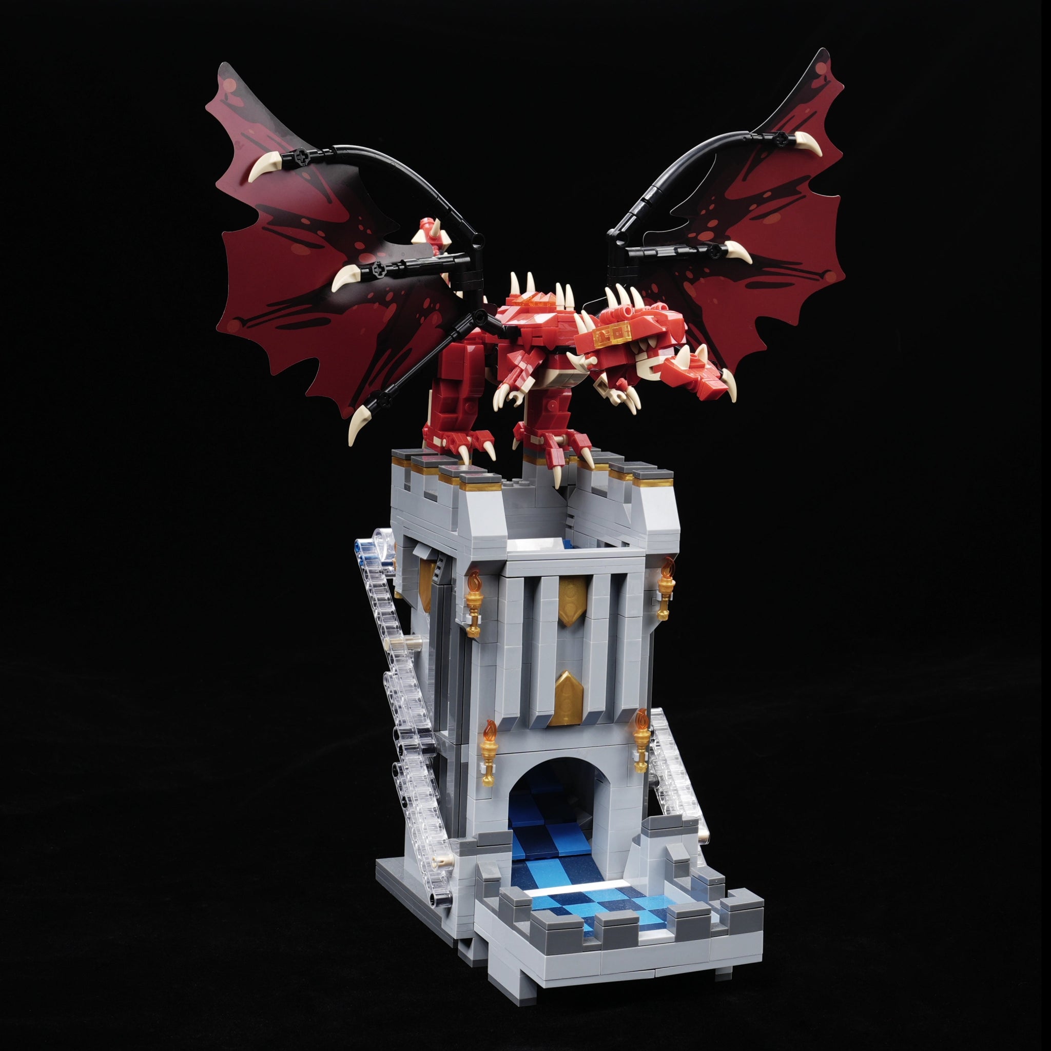 Dragon Theme Dice Tower Building Block Set DND Dice Accessories - Bear Dice
