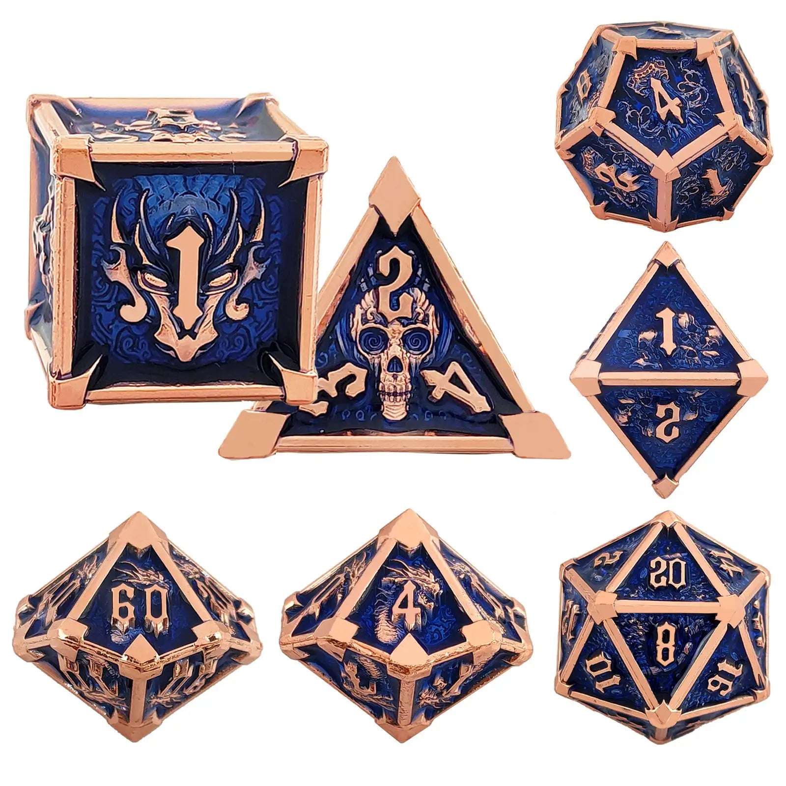 Gothic Mysticism - Starhorn Metal dnd Dice Set Collection - Bear Dice