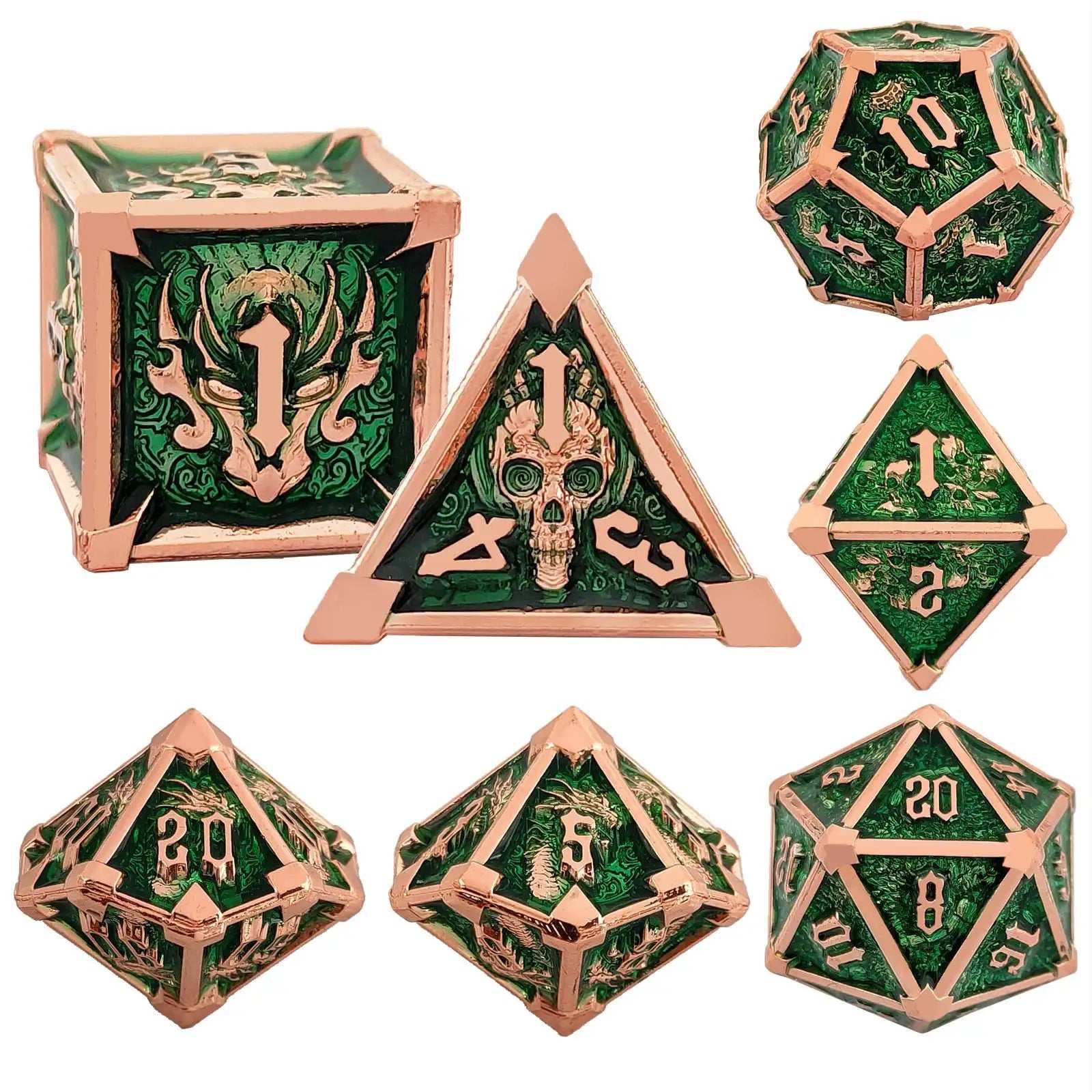 Gothic Mysticism - Starhorn Metal dnd Dice Set Collection - Bear Dice