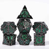 Gothic sharp edge metal DND dice set - Bear Dice