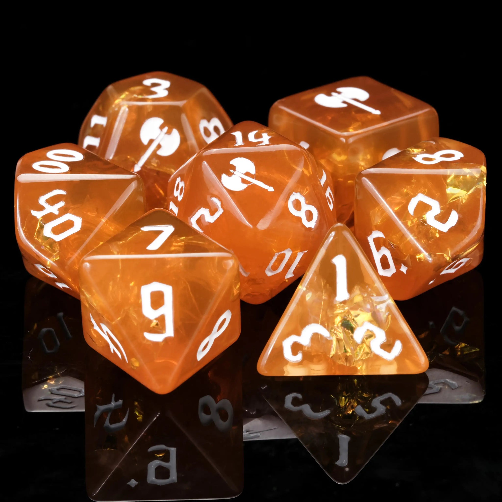 Kickstarter Dice – Barbarian Resin Polyhedral Dice Set - Bear Dice