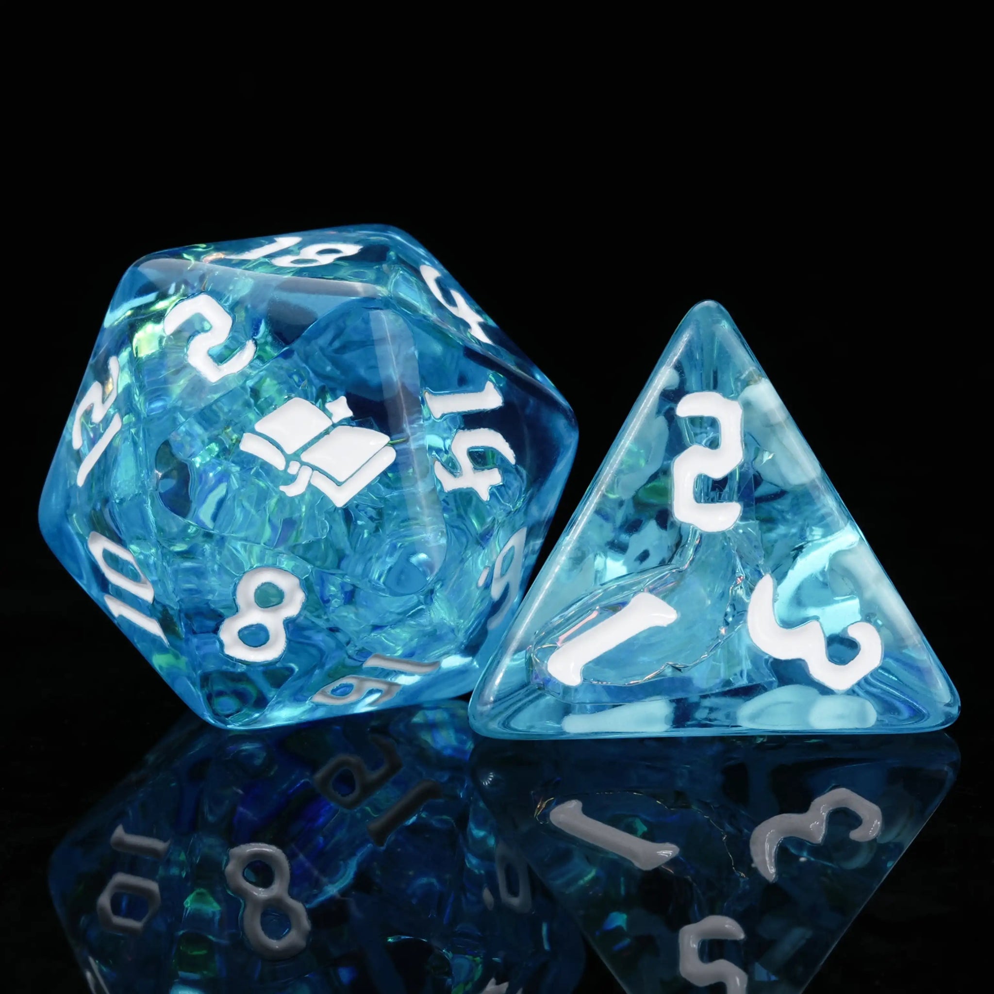 Kickstarter Dice – Blue Mage Resin Dice Set - Bear Dice