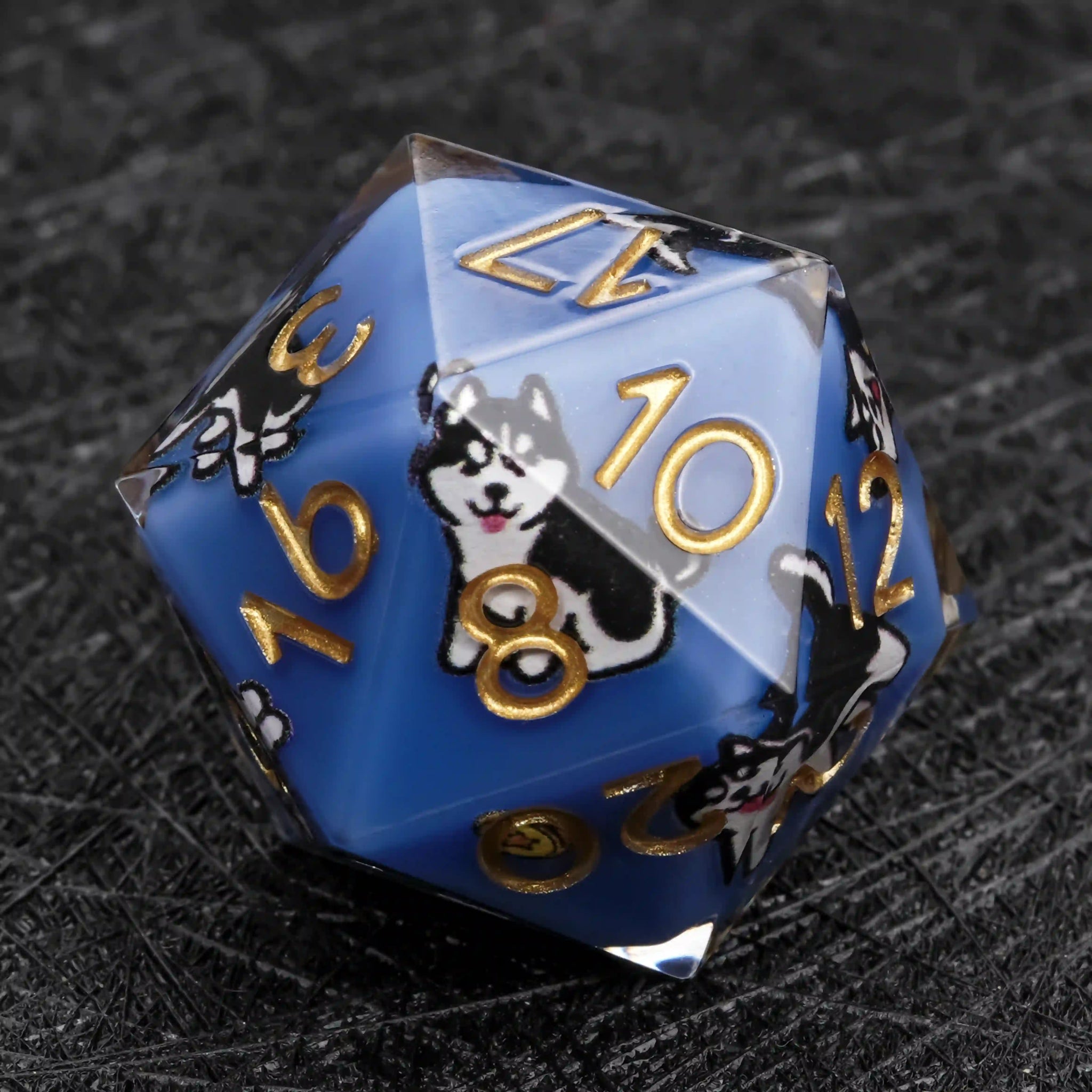 Kickstarter Dice – Canine Legends Husky Resin DND Dice Set | Adventure Dice - Bear Dice