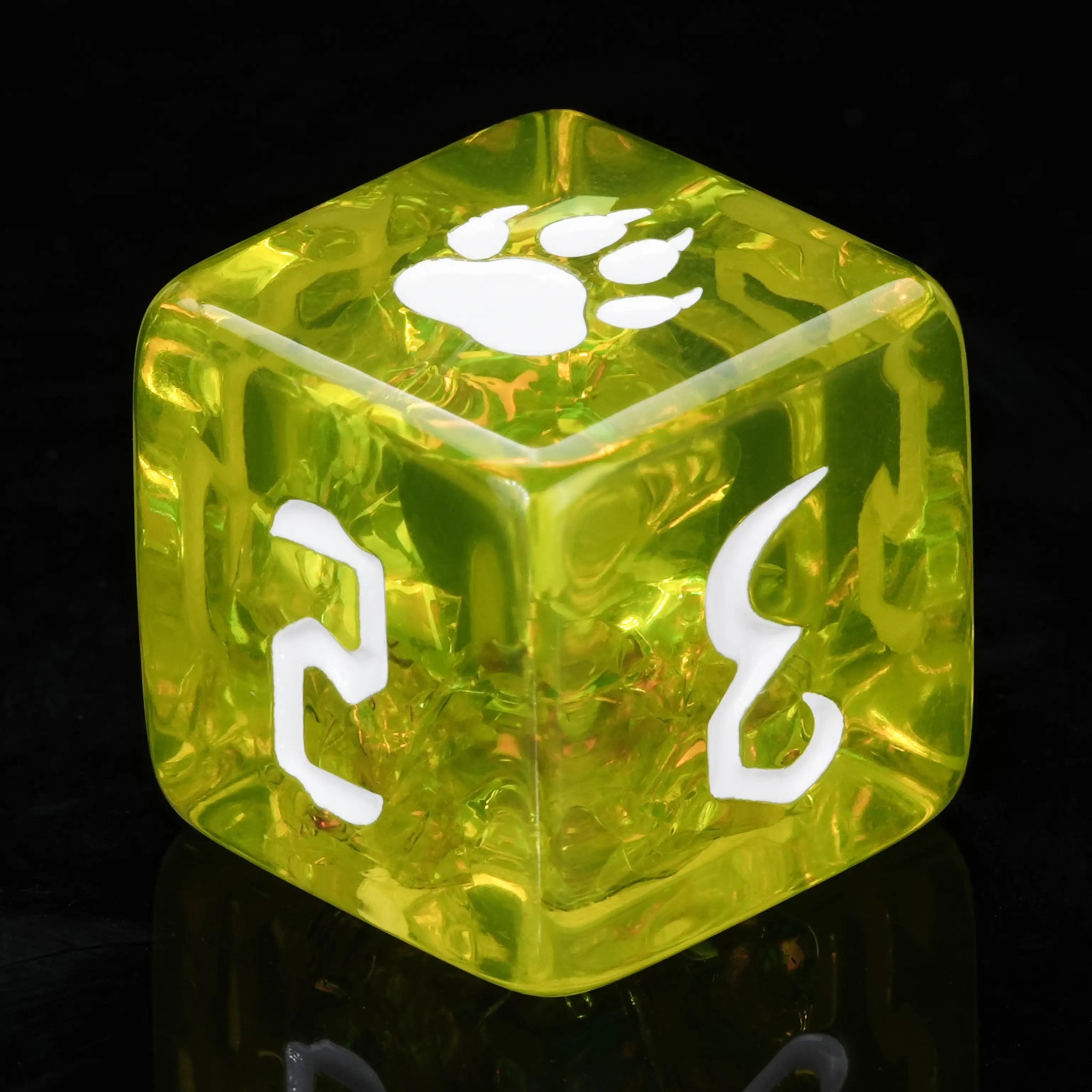 Kickstarter Dice – Green Druid Resin Dice Set - Bear Dice