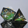 Kickstarter Dice - Plague Elixir Liquid Core Resin Dice Set - Bear Dice