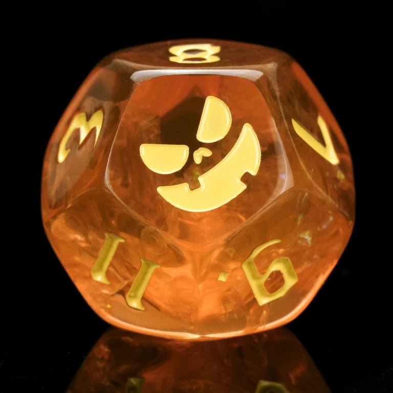 Kickstarter Dice — Pumpkin Jack Resin Dice Set - Bear Dice