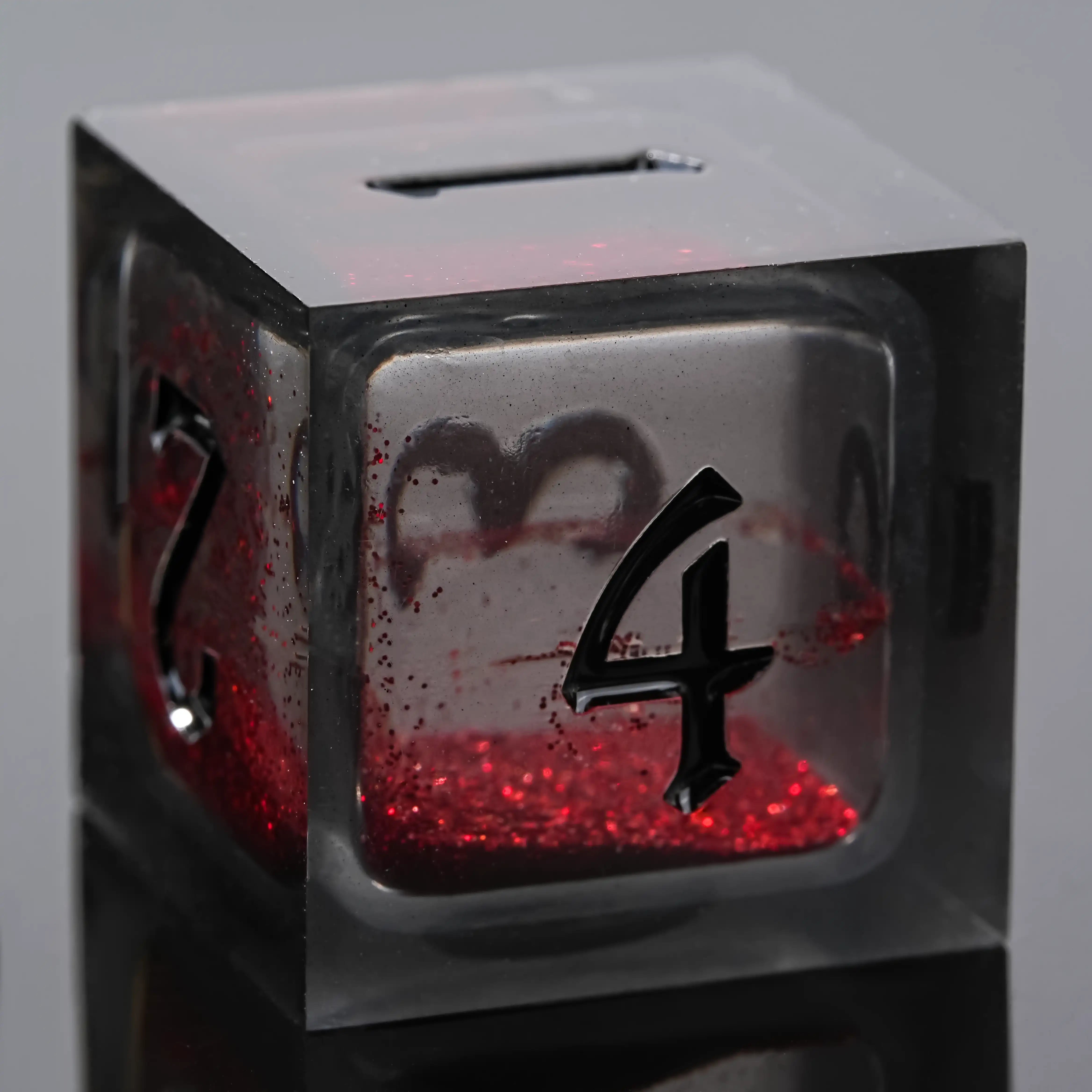 Kickstarter Dice - Vampire Liquid Core Resin Dice Set - Bear Dice