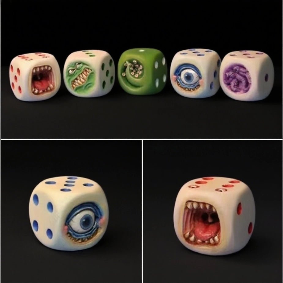 Magic D6 dice ornaments desktop RPG dice creative ornaments - Bear Dice