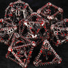 Metal Hollow 3D Dragon D&D Bloodstain Dice Set - Bear Dice