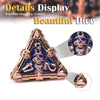 Mysterious dark gothic skeleton series metal dnd dice set - Bear Dice
