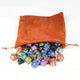 Polyhedral Acrylic DND Dice Set - 5-Piece Set RPG Dice + Dice Bag