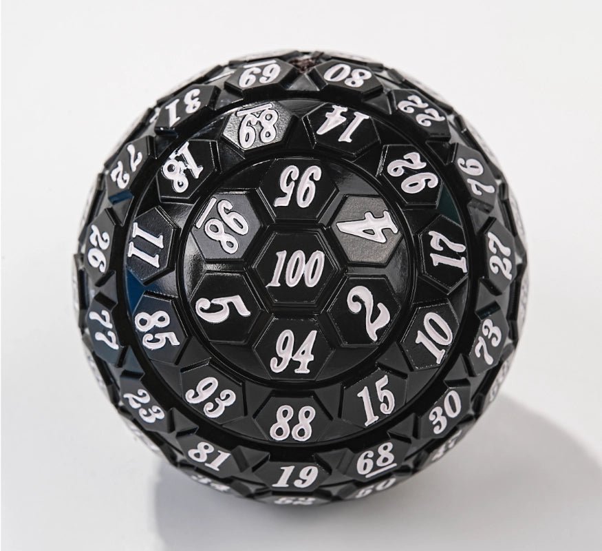 Premium Pink Acrylic D100 Dice – Bright Blue Numbering - Bear Dice