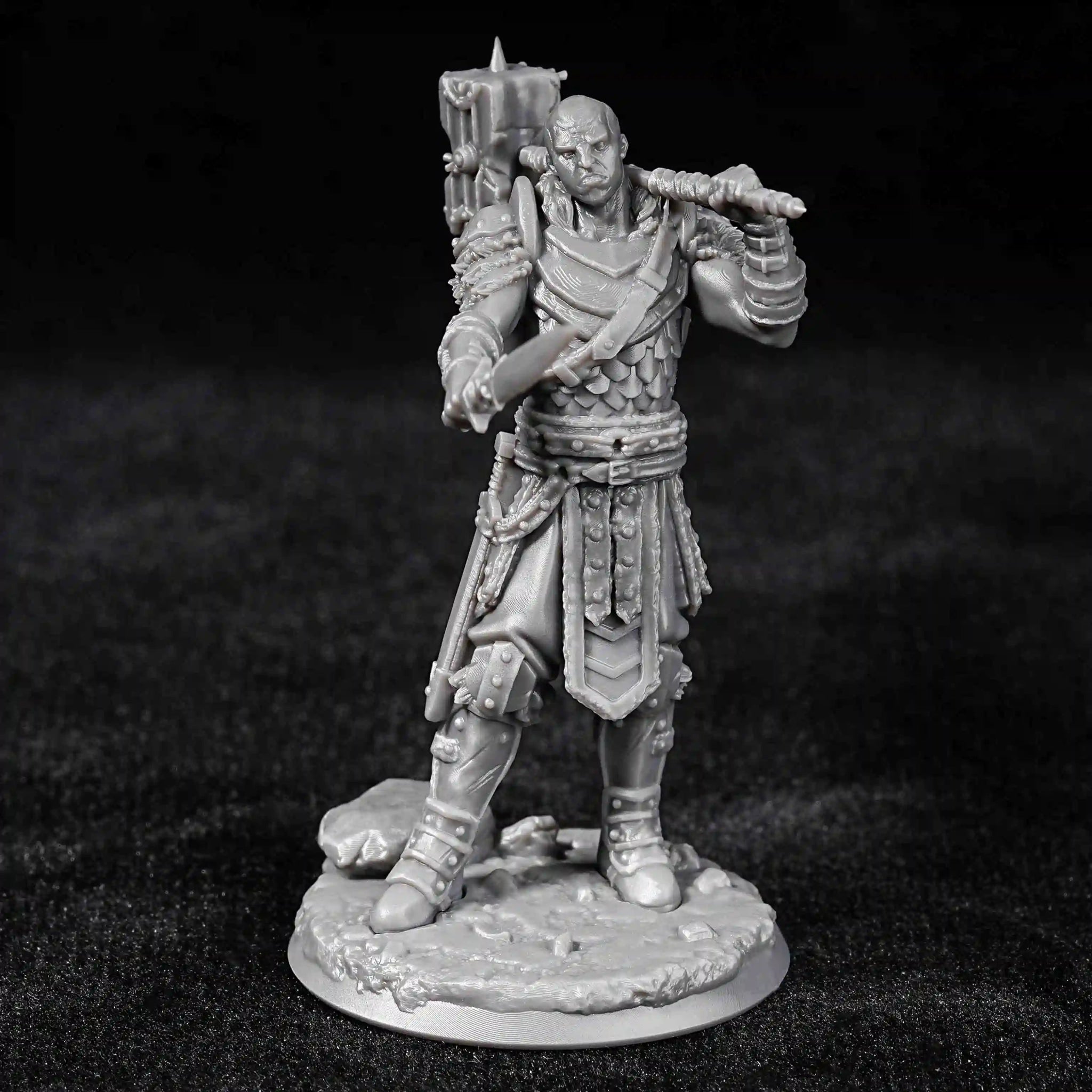 Roman Legionary - style 3D printed model of DND commander chess pieces - Bear Dice