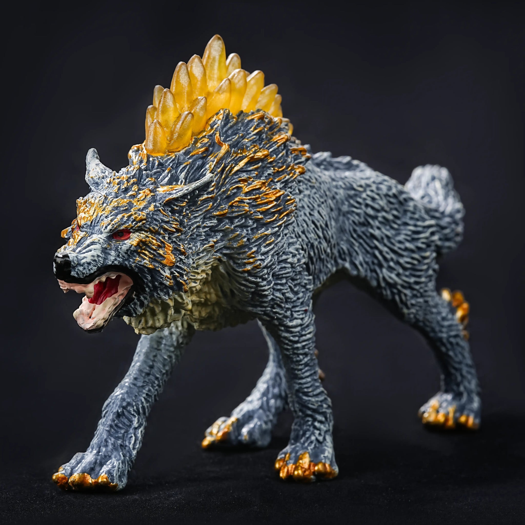 RPG Magic Wolf Ornaments DND Dice Desktop Partner - Bear Dice