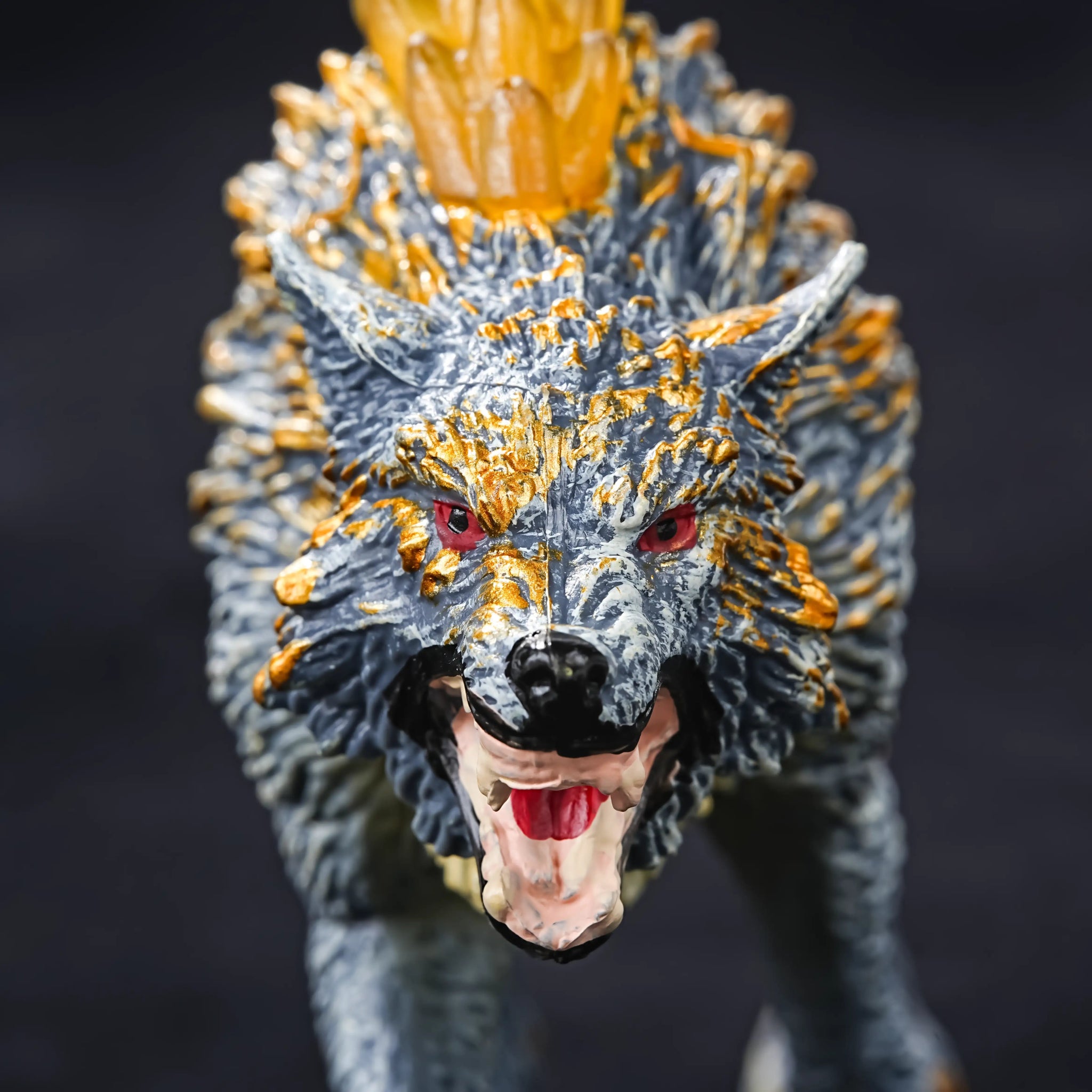 RPG Magic Wolf Ornaments DND Dice Desktop Partner - Bear Dice