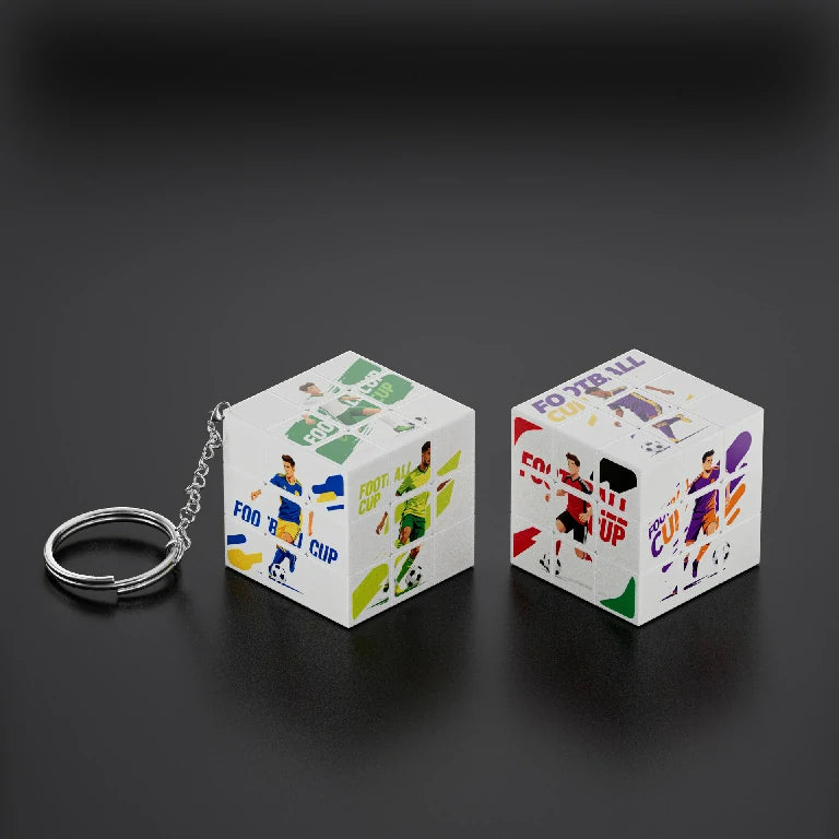 World Cup Football D6-Style Keychain Souvenir Gift