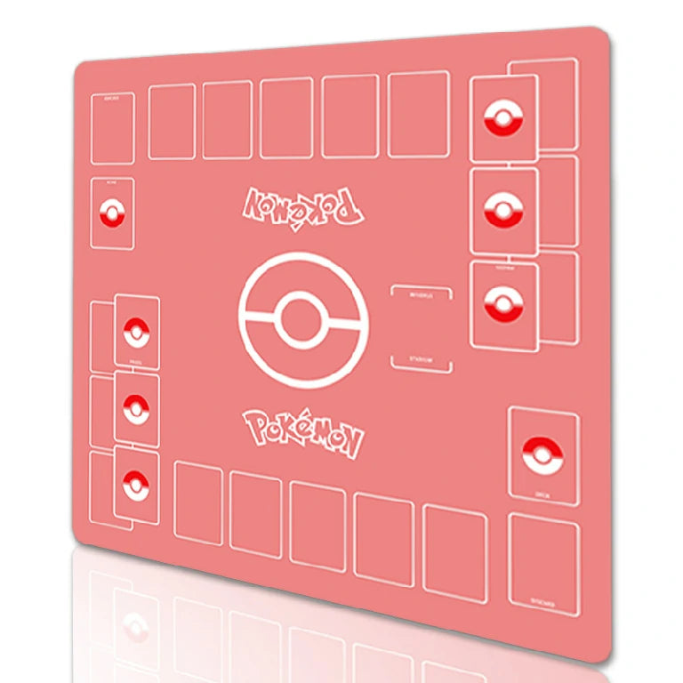 2 player pokemon card games Pokémon card game table mat, suitable for two-player battles