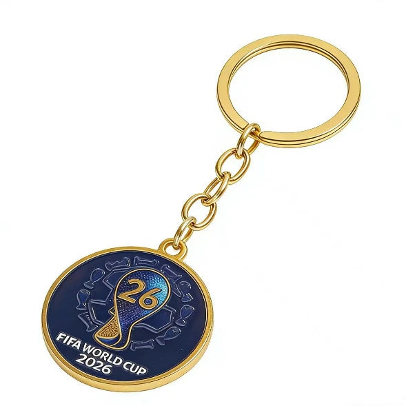 2026 World Cup Round Enamel Metal Keychain