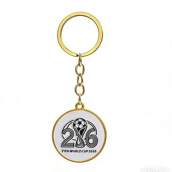2026 World Cup Round Enamel Metal Keychain