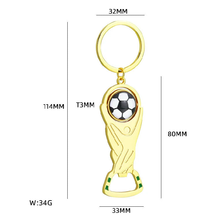 2026 World Cup Bottle Opener & Multifunctional Keychain — Fan Merchandise & Small Gift