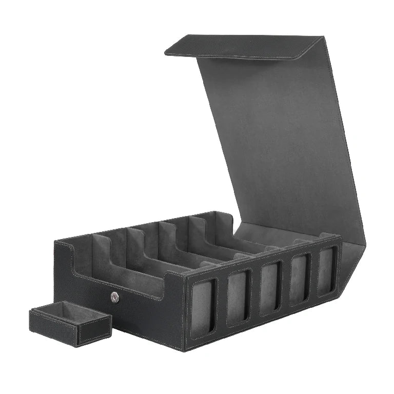 5-Row Portable Magic: The Gathering Commander Card Storage Box with Window