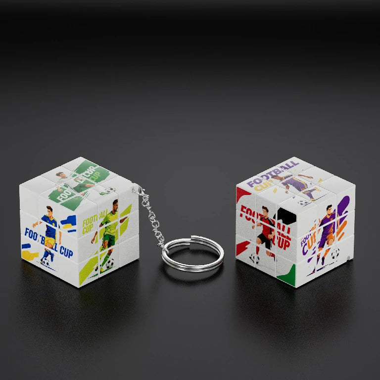 World Cup Football D6-Style Keychain Souvenir Gift