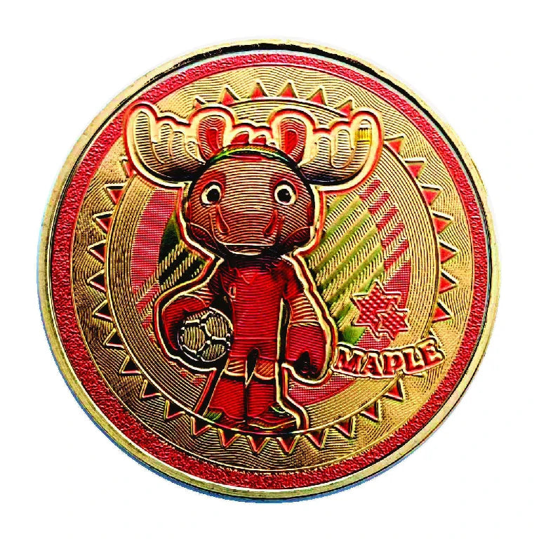 USA-Canada-Mexico World Cup Mascot Metal Commemorative Coin