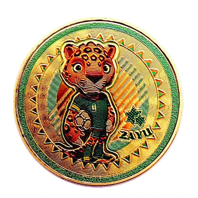 USA-Canada-Mexico World Cup Mascot Metal Commemorative Coin