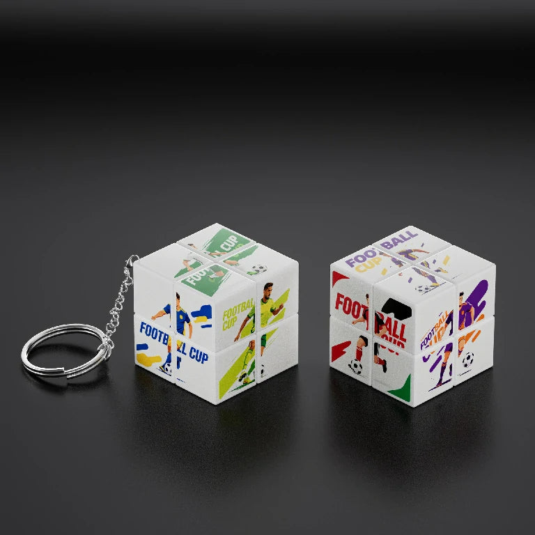 World Cup Football D6-Style Keychain Souvenir Gift