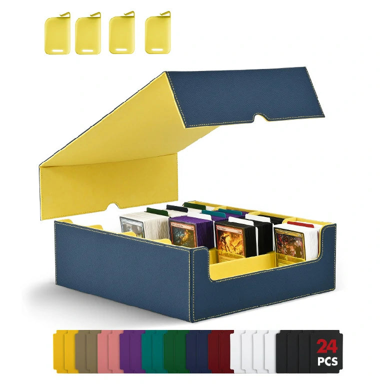 MTG Card Leather Storage Box Magnetic Tabletop Game Card Box