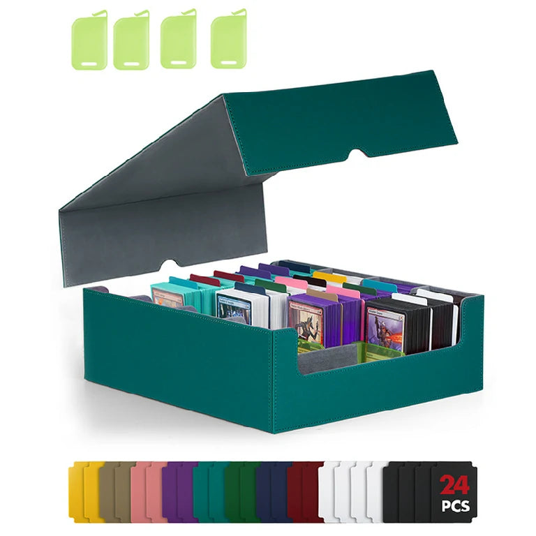 MTG Card Leather Storage Box Magnetic Tabletop Game Card Box