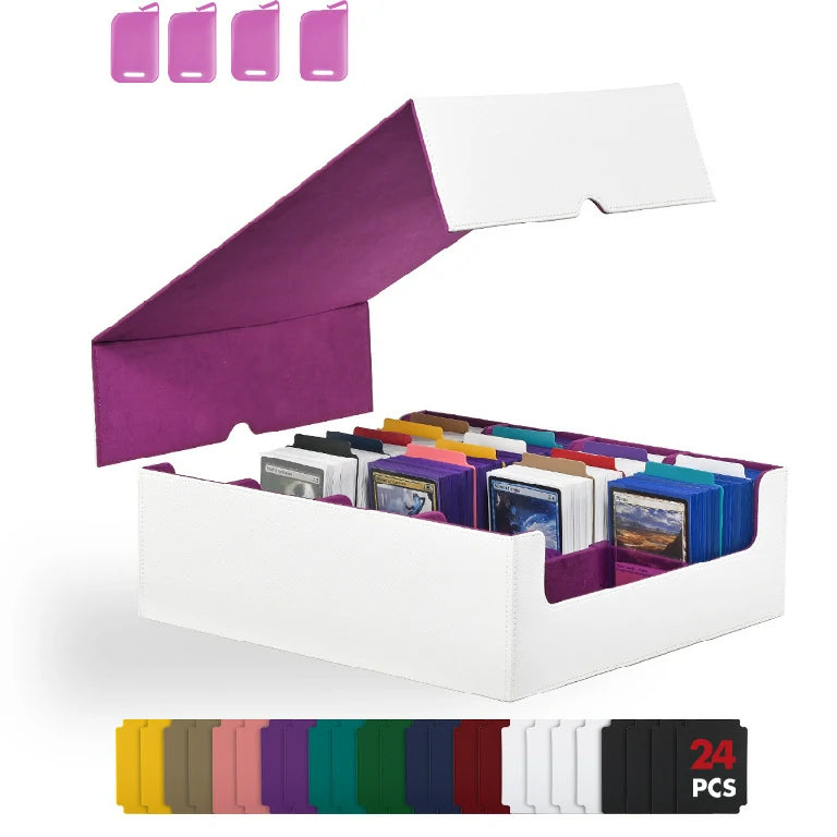 MTG Card Leather Storage Box Magnetic Tabletop Game Card Box
