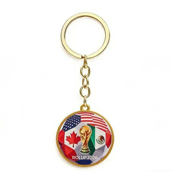 2026 World Cup Round Enamel Metal Keychain