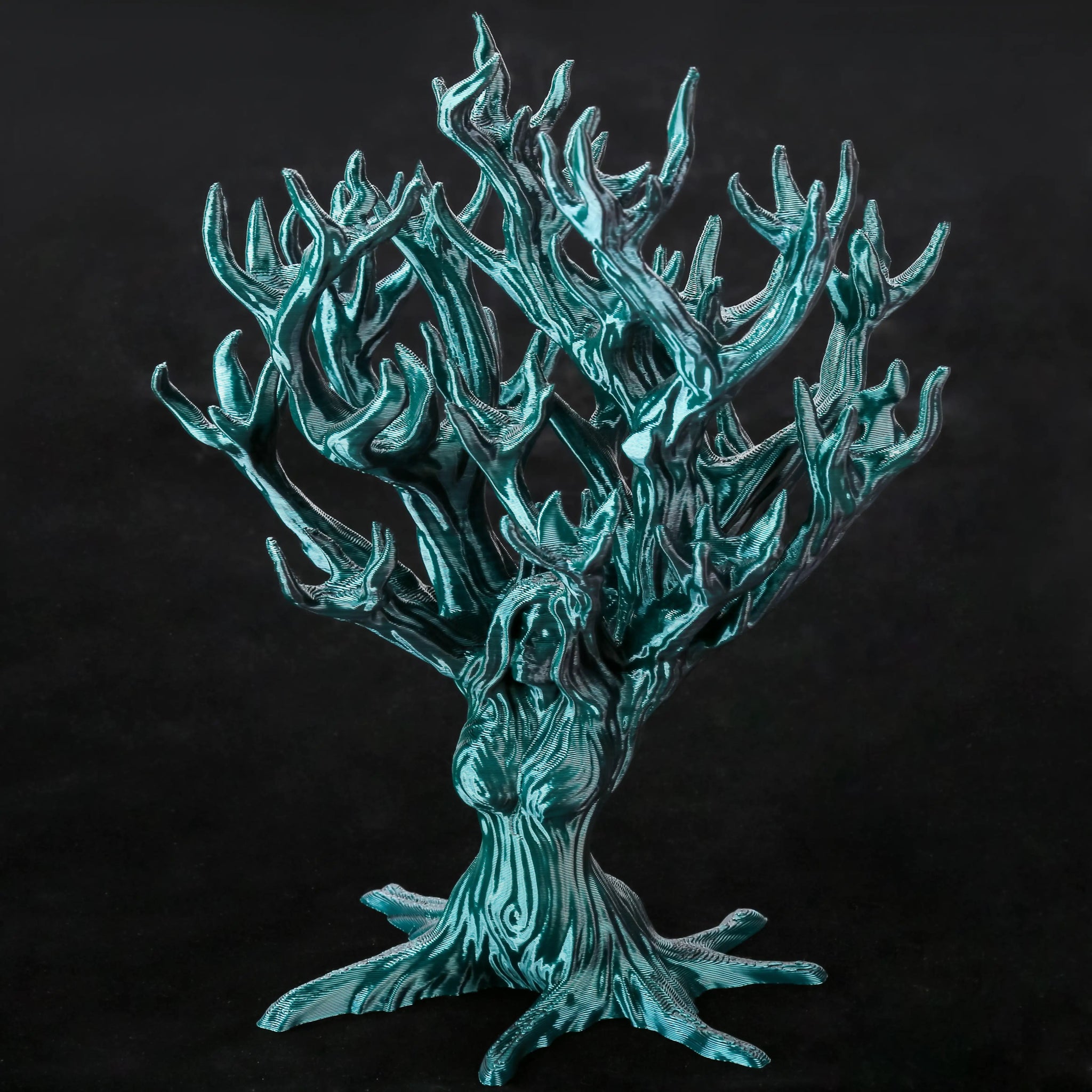 Tree - Shaped 3D Printed Dice Tower - DND Dice Accessories - Bear Dice