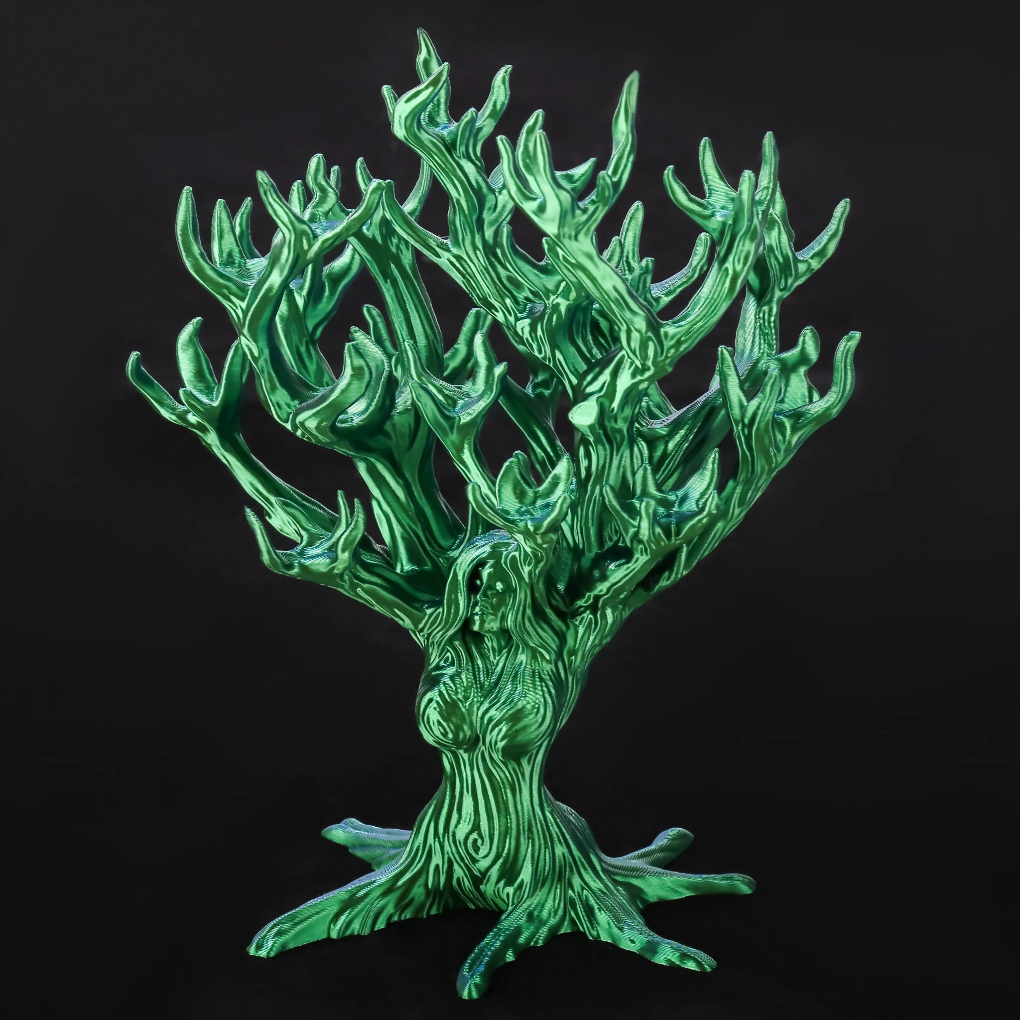 Tree - Shaped 3D Printed Dice Tower - DND Dice Accessories - Bear Dice