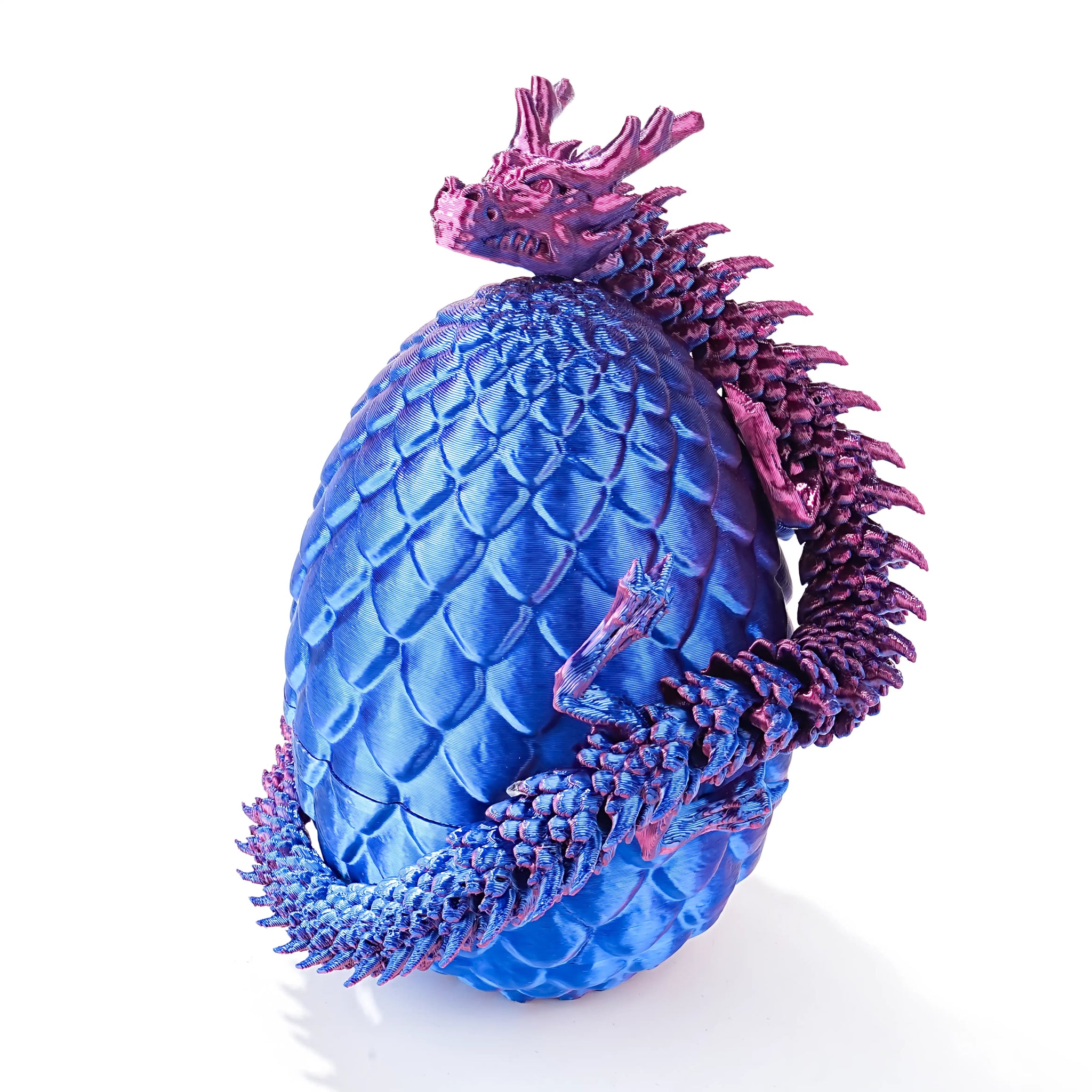 Unique 3D Printed Dragon Egg Acrylic Dice Set - DND Desktop Essentials - Bear Dice
