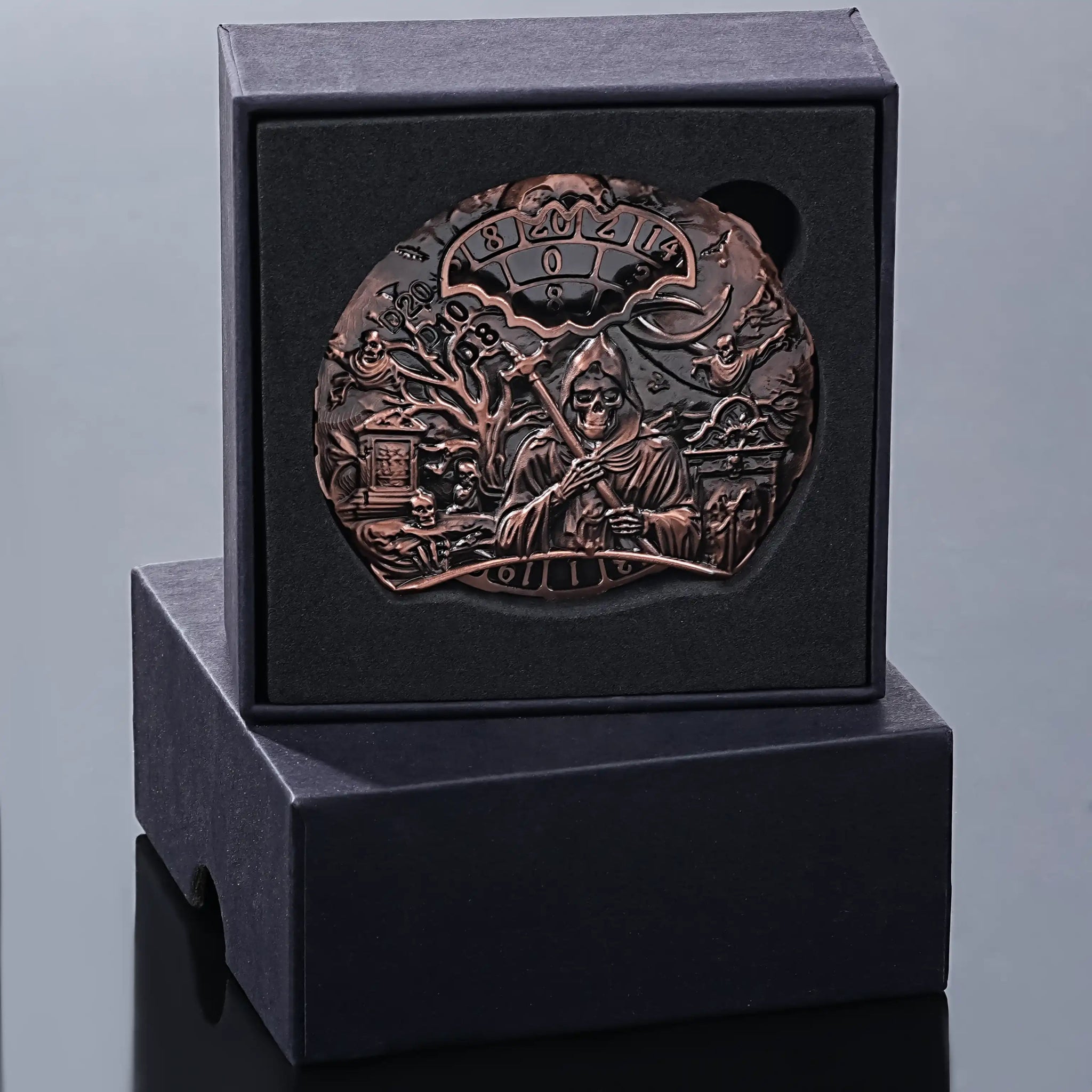 Unique dice spinner DND Death theme metal dice - Bear Dice