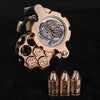 Unique dnd revolver dice set: 7 cool metal dnd bullet dice in the rotating revolver cylindrical magazine - Bear Dice