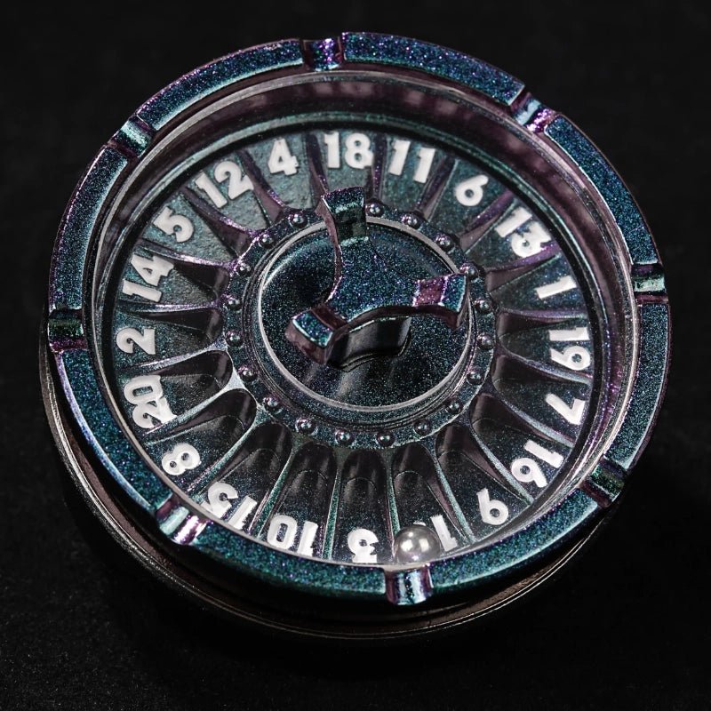 Unique Metal DND Dice Spinner - Spinning Steel Ball D20 Roulette Dice - Bear Dice