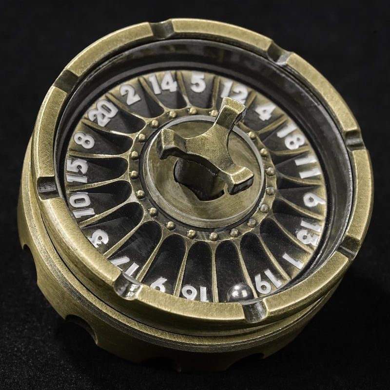Unique Metal DND Dice Spinner - Spinning Steel Ball D20 Roulette Dice - Bear Dice