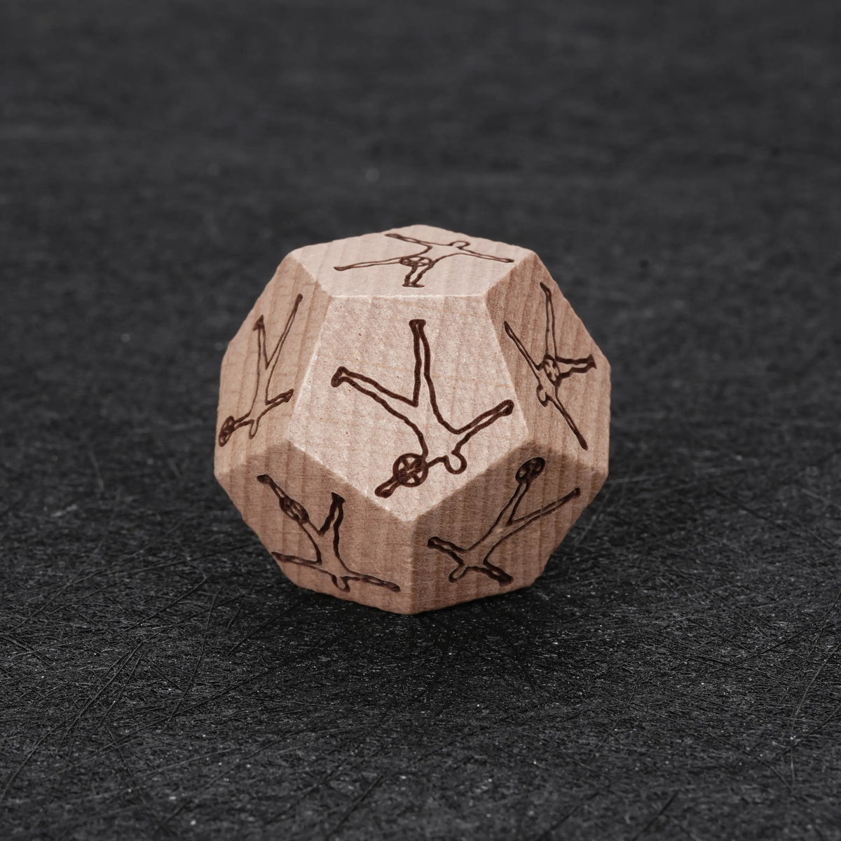 Finished custom dice made from a player idea